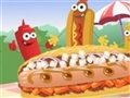 Strand Hot-Dog Freunde Spiel