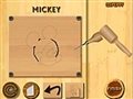 Holzschnitzerei mickey Spiel