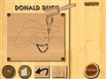 Holzschnitzerei Donald duck Spiel