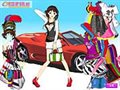 Auto-Mädchen-Mode Spiel